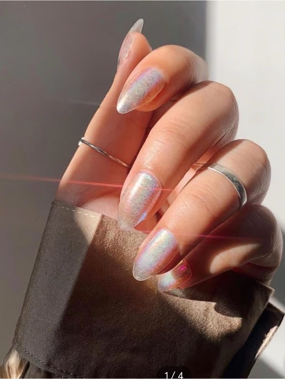 GLAMNETIC Press-On Nails - STARDUST Medium Almond - Picture 4 of 4